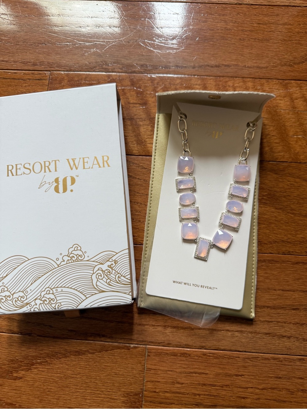 Bomb Party Resort Wear Unicorn Rose Quartz Necklace